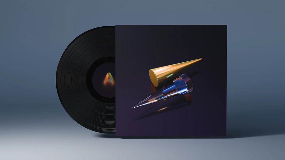 Vinyl Record Cover Design & Presentation. Procedural Vinyl in Blender via Shader Nodes